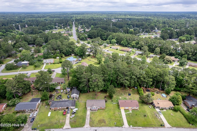 515 Brynn Marr Rd, Jacksonville, NC 28546 - aerial view of property's location featuring nearby suburban area and a heavily wooded area