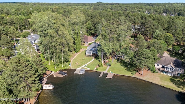106 Josephs Pt, West End, NC 27376 - aerial overview of property's location with a forest and a large body of water