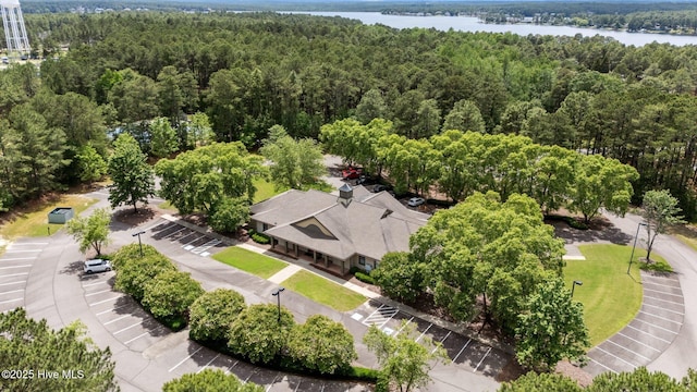 106 Josephs Pt, West End, NC 27376 - aerial view of a heavily wooded area and a nearby body of water