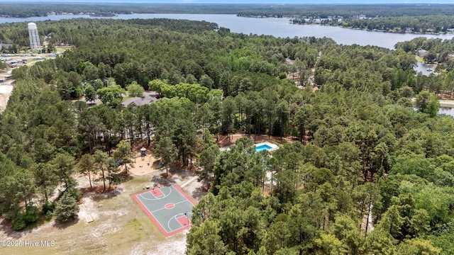 106 Josephs Pt, West End, NC 27376 - drone / aerial view of a forest and a nearby body of water