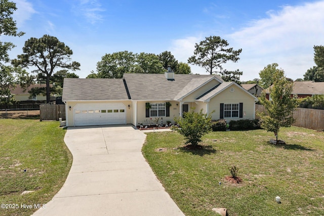 500 Nutfield Dr, Hubert, NC 28539 - ranch-style home featuring concrete driveway and a garage
