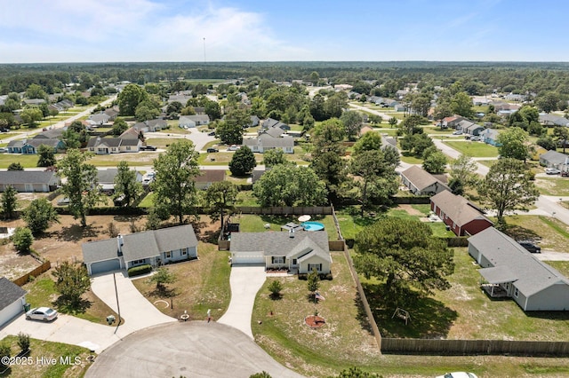 500 Nutfield Dr, Hubert, NC 28539 - aerial view of property and surrounding area with nearby suburban area