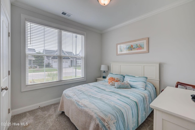 5920 Appomattox Dr, Wilmington, NC 28409 - bedroom featuring carpet floors, baseboards, and ornamental molding