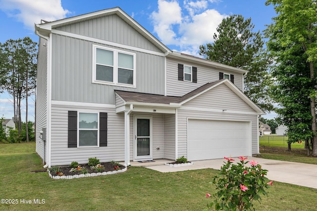 3402 Woodwind Ct, Kinston, NC 28504 - view of front of home featuring driveway and a front lawn