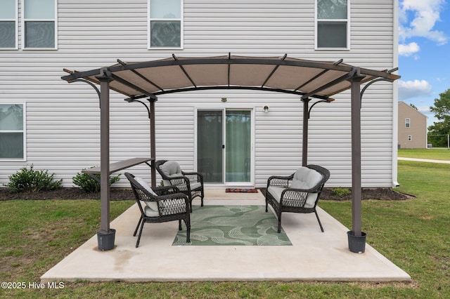 3402 Woodwind Ct, Kinston, NC 28504 - view of patio with a pergola