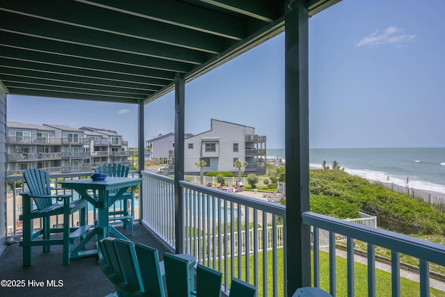 1896 New River Inlet Rd Unit 1212, North Topsail Beach, NC 28460 - balcony with a water view