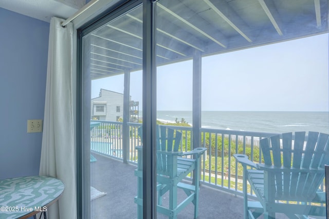 1896 New River Inlet Rd Unit 1212, North Topsail Beach, NC 28460 - balcony featuring a water view