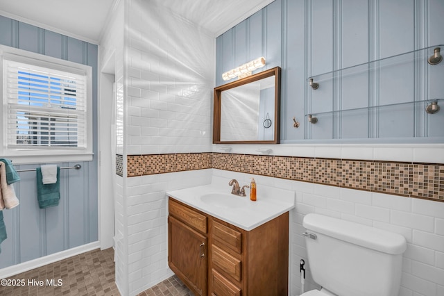 1020 Carolina Beach Ave N, Carolina Beach, NC 28428 - bathroom featuring vanity and crown molding