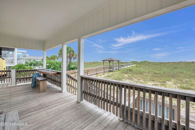 1020 Carolina Beach Ave N, Carolina Beach, NC 28428 - view of wooden terrace