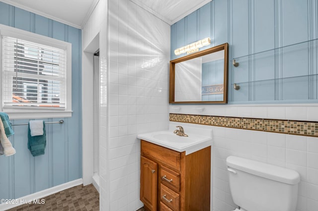 1020 Carolina Beach Ave N, Carolina Beach, NC 28428 - bathroom featuring ornamental molding and vanity