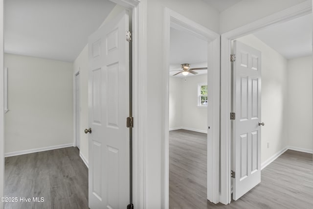 352 Brenda Dr, Wilmington, NC 28409 - hall featuring wood finished floors and baseboards