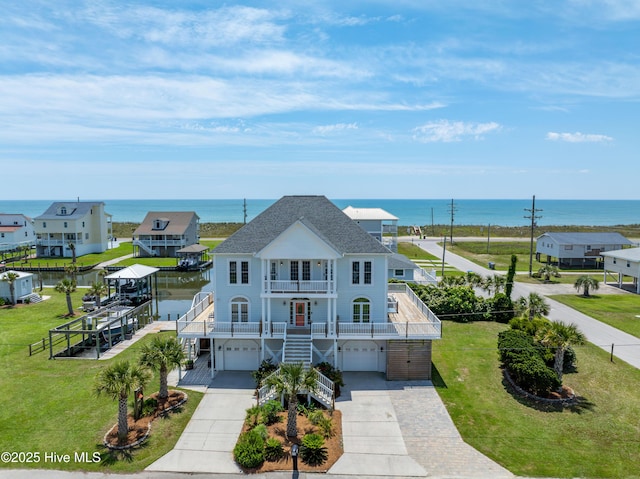 306 Marina Way N, Topsail Beach, NC 28460 - view from above of property featuring a nearby body of water