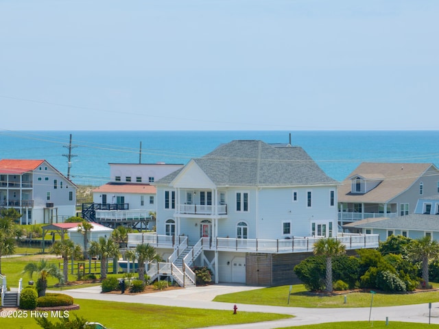 306 Marina Way N, Topsail Beach, NC 28460 - water view featuring stairs