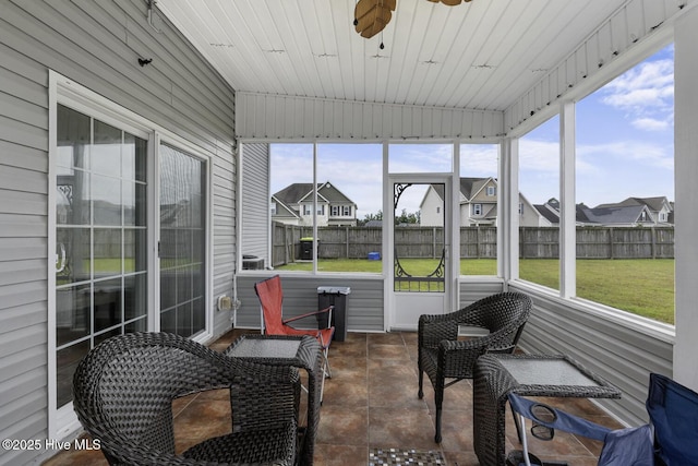 700 Stafford Ln, Jacksonville, NC 28546 - sunroom with ceiling fan and plenty of natural light