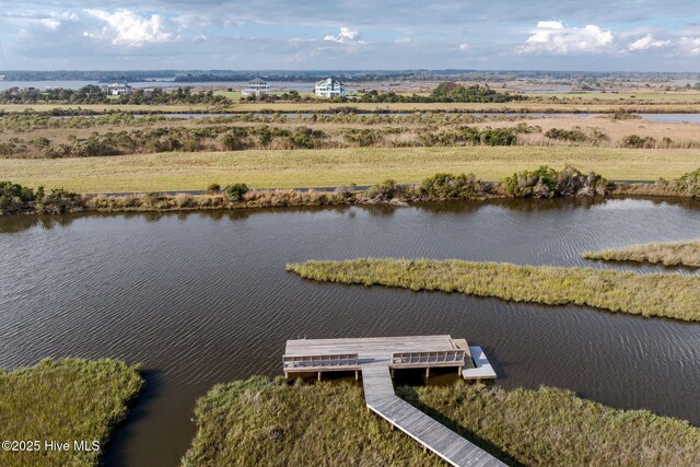104 Sea Oaks Ct, North Topsail Beach, NC 28460 - bird's eye view of a nearby body of water