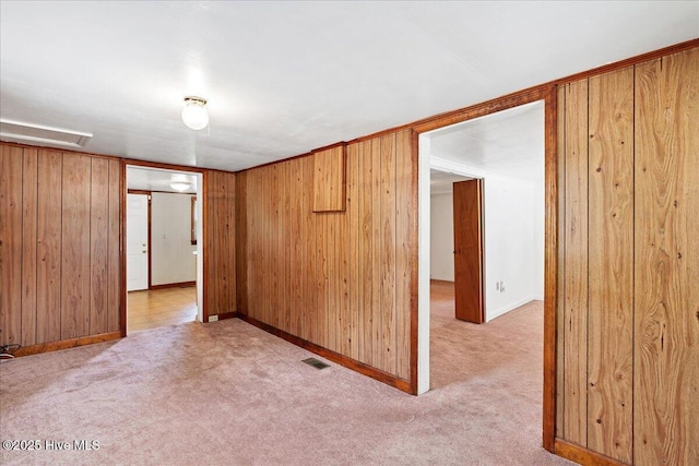 110 Texanna Ln, Raeford, NC 28376 - unfurnished room with carpet flooring, wooden walls, and baseboards
