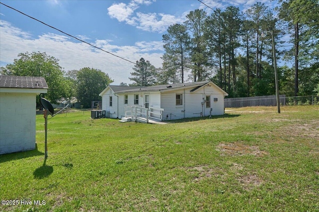110 Texanna Ln, Raeford, NC 28376 - view of yard with central air condition unit