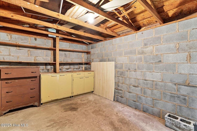 110 Texanna Ln, Raeford, NC 28376 - unfinished below grade area with concrete block wall