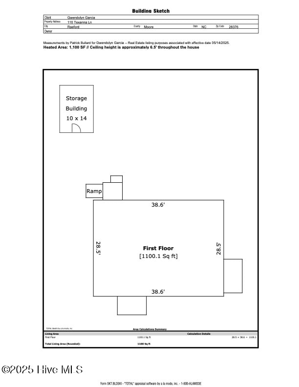 110 Texanna Ln, Raeford, NC 28376 - property floor plan