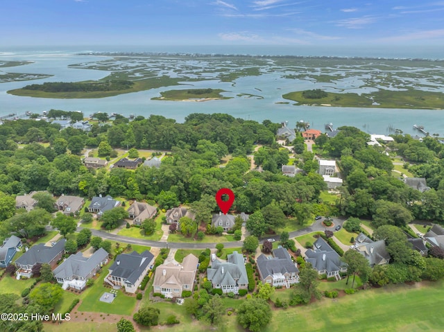 423 White Columns Way, Wilmington, NC 28411 - aerial overview of property's location featuring a large body of water and nearby suburban area