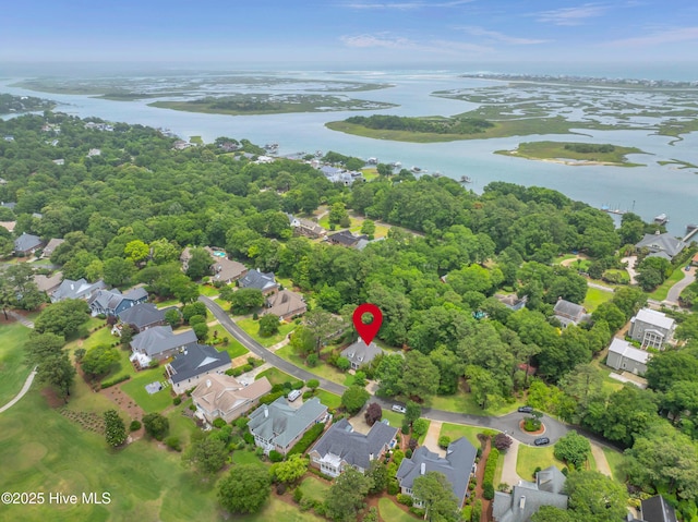 423 White Columns Way, Wilmington, NC 28411 - aerial perspective of suburban area with a nearby body of water