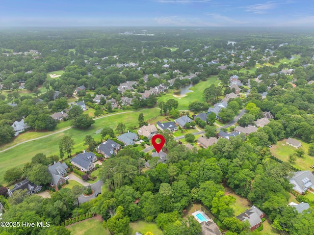 423 White Columns Way, Wilmington, NC 28411 - aerial view of property's location featuring a golf club and nearby suburban area