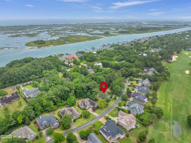 423 White Columns Way, Wilmington, NC 28411 - aerial perspective of suburban area featuring a large body of water