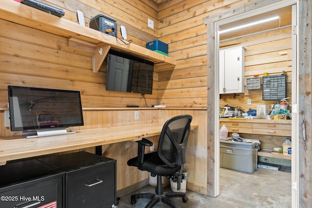 2767 Nags Head Rd SW, Supply, NC 28462 - office space featuring concrete flooring and wooden walls