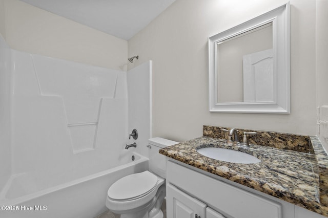 106 Waterside Dr, Bath, NC 27808 - full bathroom featuring toilet, vanity, and  shower combination