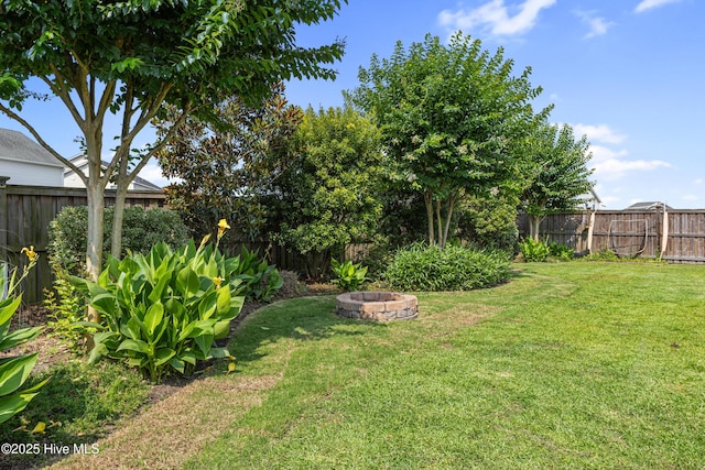 737 Heartwood Dr, Leland, NC 28479 - view of yard featuring a fire pit