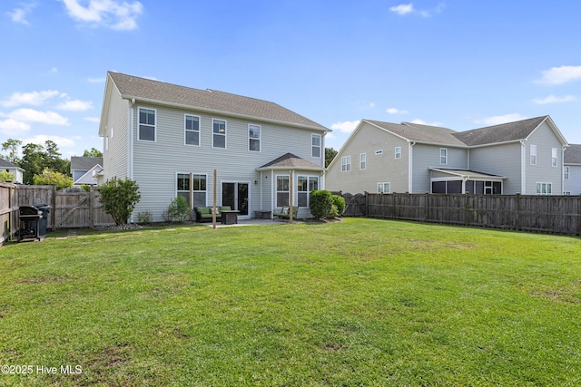 737 Heartwood Dr, Leland, NC 28479 - rear view of house featuring a patio area