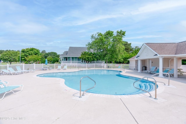 142 Magens Way, Cedar Point, NC 28584 - community pool featuring a patio