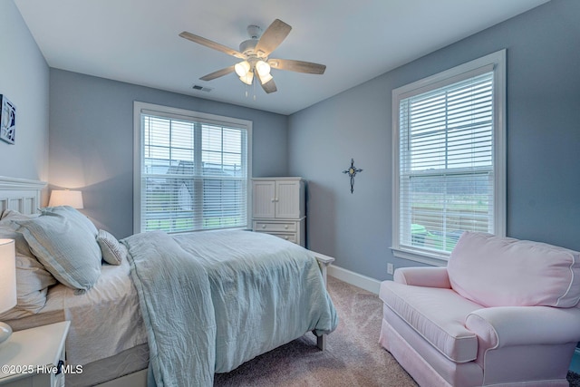 1279 Pandion Dr, Wilmington, NC 28411 - bedroom with multiple windows, carpet flooring, and baseboards