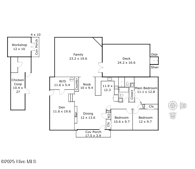 109 Dilworth Rd, Wilmington, NC 28411 - home floor plan