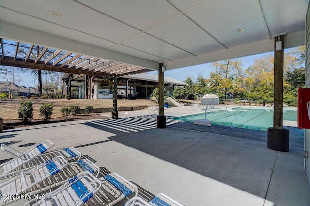 7406 Songbird Ct, Wilmington, NC 28411 - view of patio with an outdoor pool