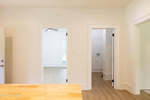 502 Sterlingworth St, Windsor, NC 27983 - hall featuring light wood-style flooring and baseboards