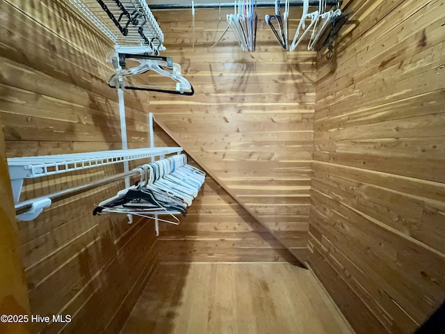 5 Keys Cross Rd, Hobbsville, NC 27946 - spacious closet with a chandelier and wood finished floors