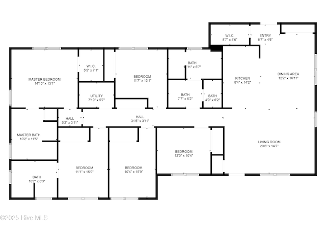 218 Spring Dr, Jacksonville, NC 28540 - floor plan / room layout