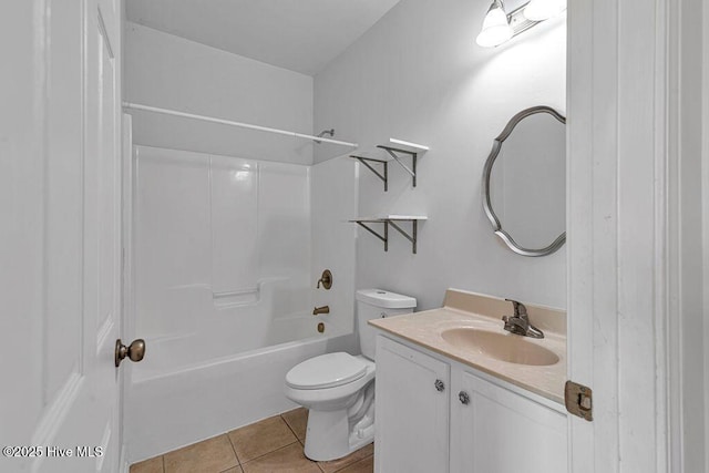 127 Moonstone Ct, Jacksonville, NC 28546 - full bathroom with tile patterned flooring, vanity, toilet, and shower / washtub combination