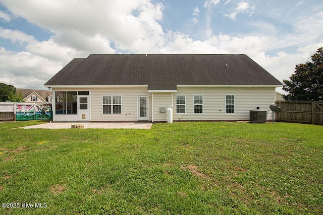 127 Moonstone Ct, Jacksonville, NC 28546 - rear view of property featuring a patio area and cooling unit