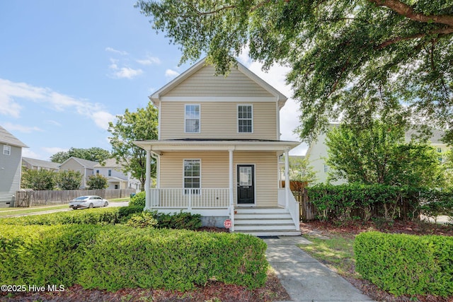 1418 Corbett St, Wilmington, NC 28401 - american foursquare style home featuring a porch