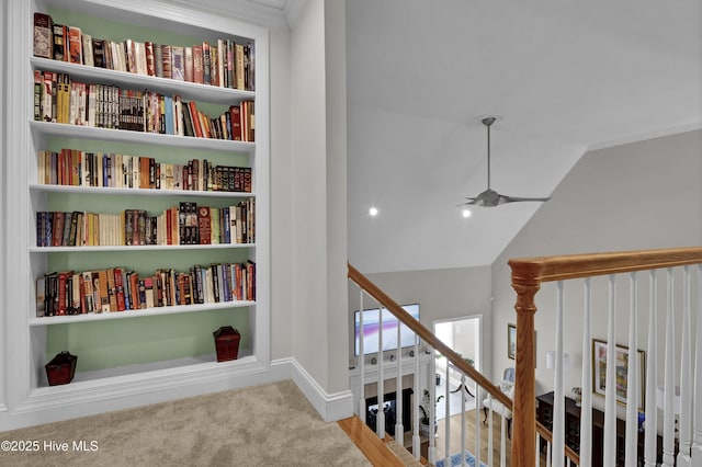 2122 Airlie Brook Dr, Wilmington, NC 28403 - detailed view of carpet flooring, ceiling fan, and ornamental molding