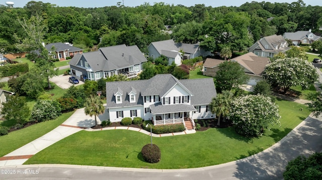 2122 Airlie Brook Dr, Wilmington, NC 28403 - aerial view of residential area featuring a forest