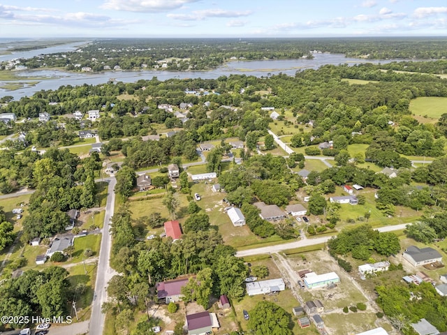 601 Mary Ann Dr, Hampstead, NC 28443 - aerial view of property's location with a nearby body of water