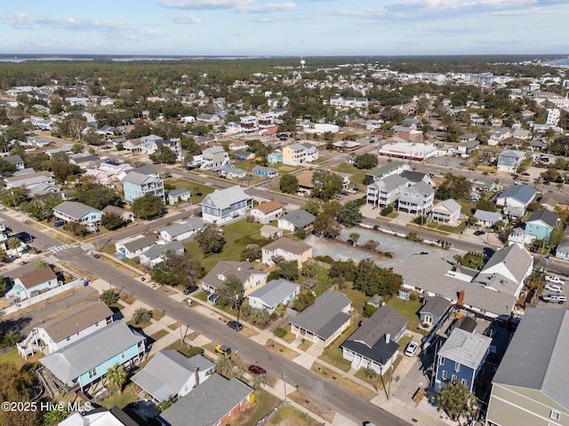 208 Hamlet Ave, Carolina Beach, NC 28428 - aerial overview of property's location with nearby suburban area
