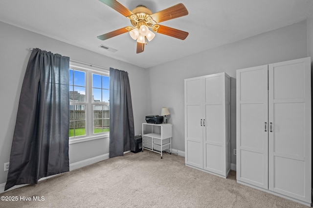 2902 Brems Battery, New Bern, NC 28562 - carpeted bedroom with baseboards and a ceiling fan