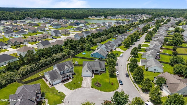 2902 Brems Battery, New Bern, NC 28562 - aerial perspective of suburban area featuring a forest