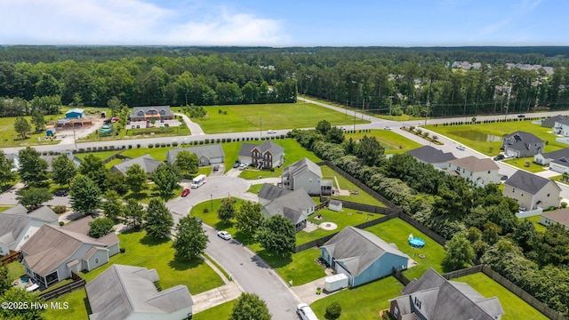 2902 Brems Battery, New Bern, NC 28562 - aerial perspective of suburban area featuring a forest