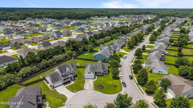 2902 Brems Battery, New Bern, NC 28562 - aerial view of residential area featuring a forest