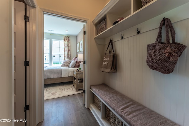 1016 Fawn Valley Way, Wilmington, NC 28409 - mudroom featuring dark wood-type flooring